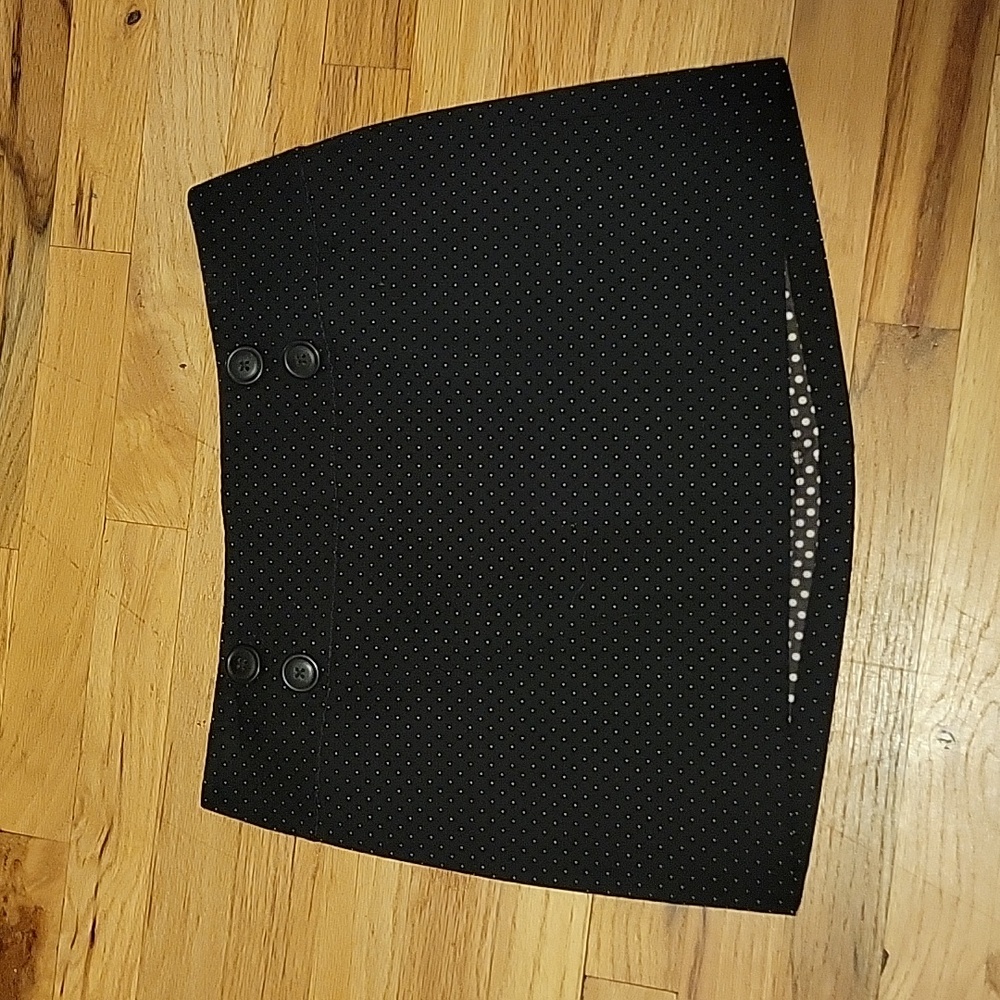 Polka Dot Lined Mini-Skirt (Express Sz 6)